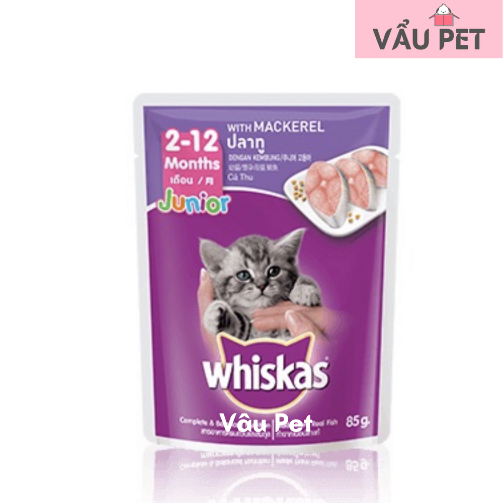 Pate Whiskas cho mèo gói 85g