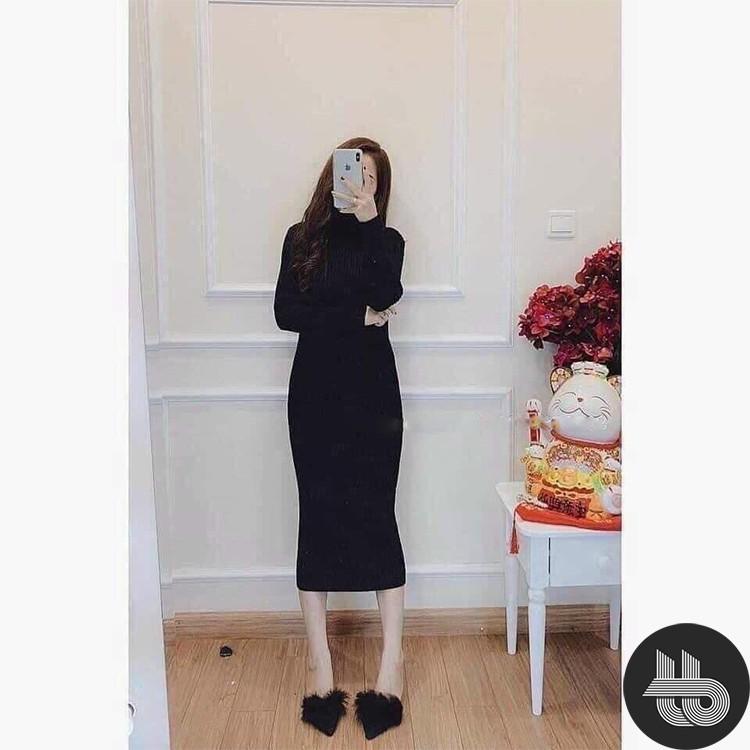 Váy Body Dệt Kim Len Nữ Dáng Ôm Tay Ngắn Cổ Tròn Đen Trắng Hàng Quảng Châu  Thiết Kế Trẻ Trung   Hazomicom  Mua Sắm Trực Tuyến Số 1 Việt Nam