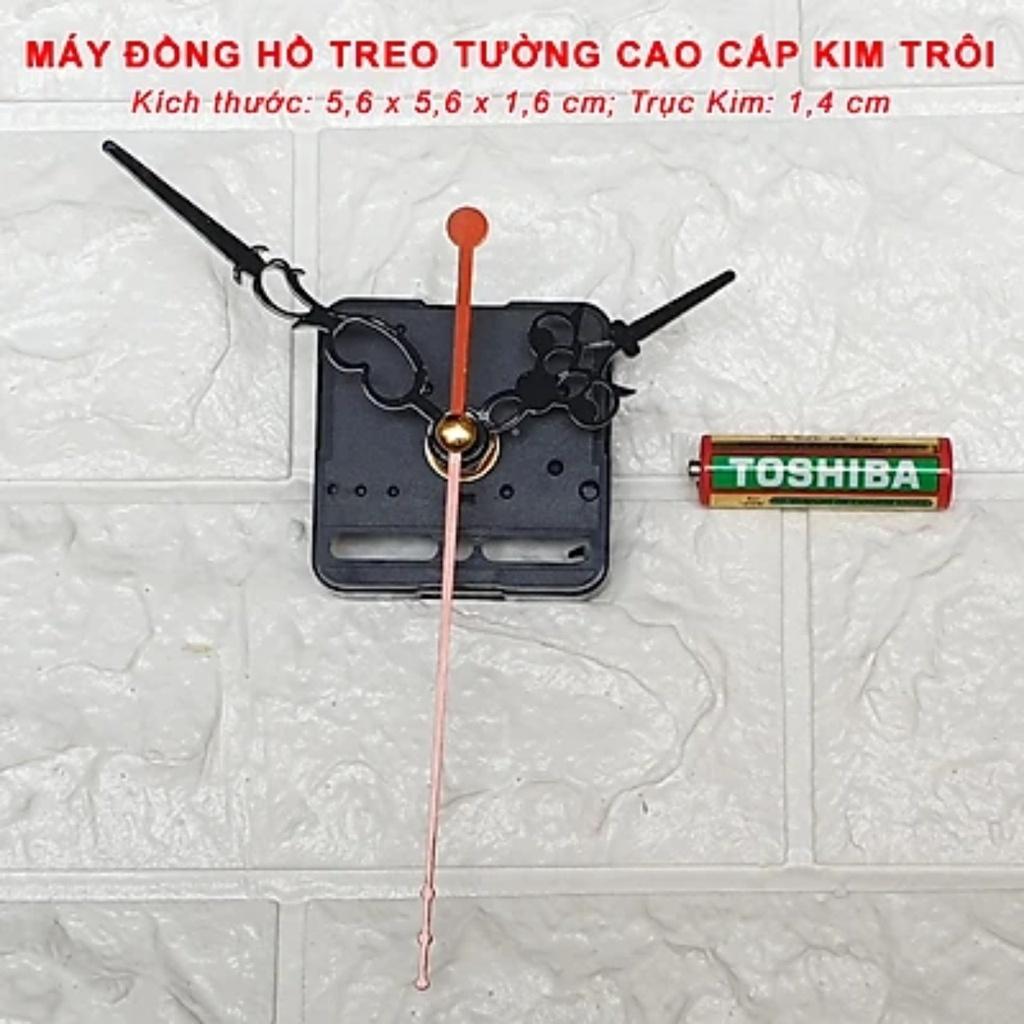 Máy Đồng Hồ Kim Trôi Cao Cấp Eastar + Bộ Kim Hoa Văn và Pin