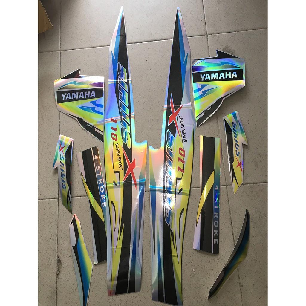 Tem sirius 110 vàng bạc X crom