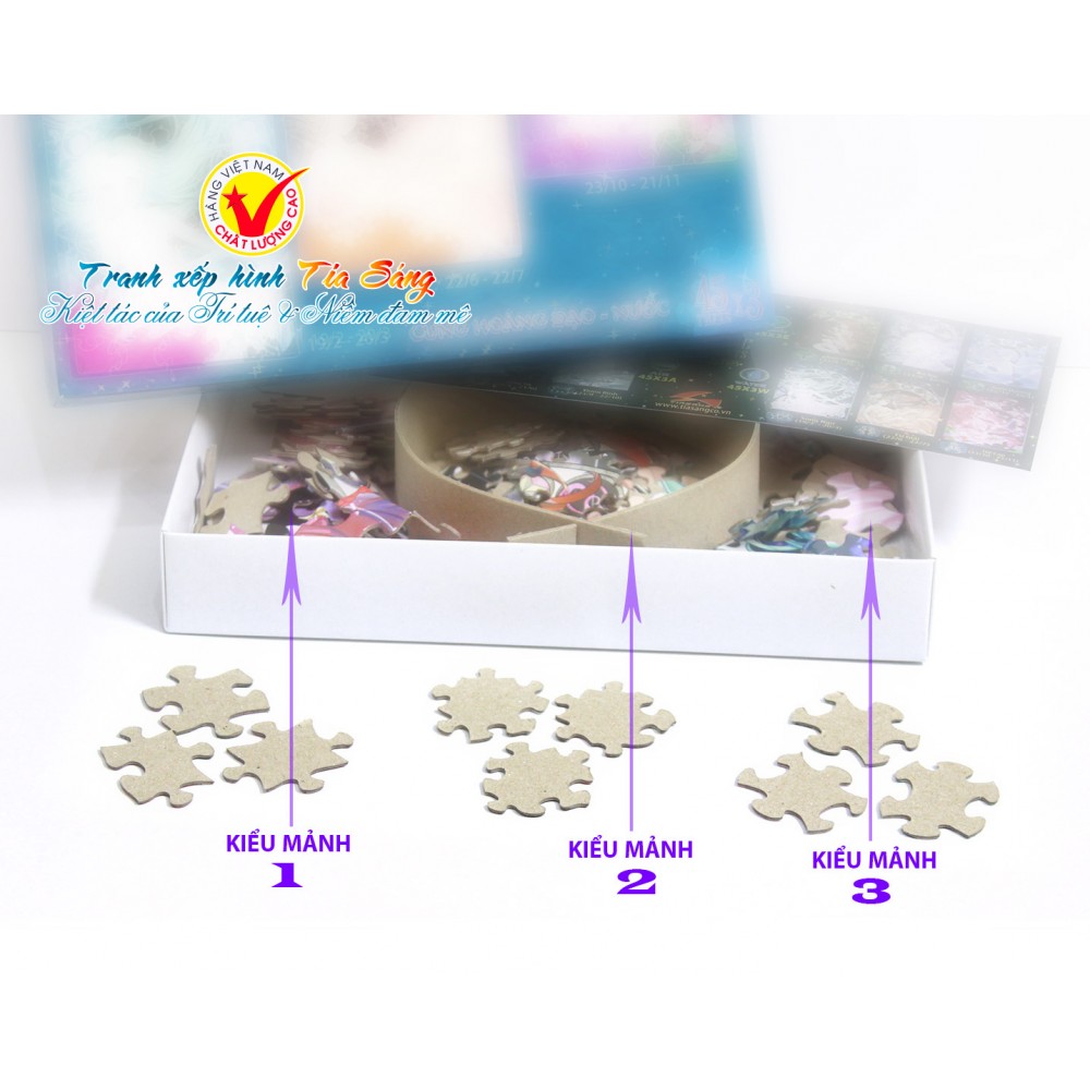 Tranh xếp hình 45 mảnh -  Cung hoàng đạo - Đất (45x3E)