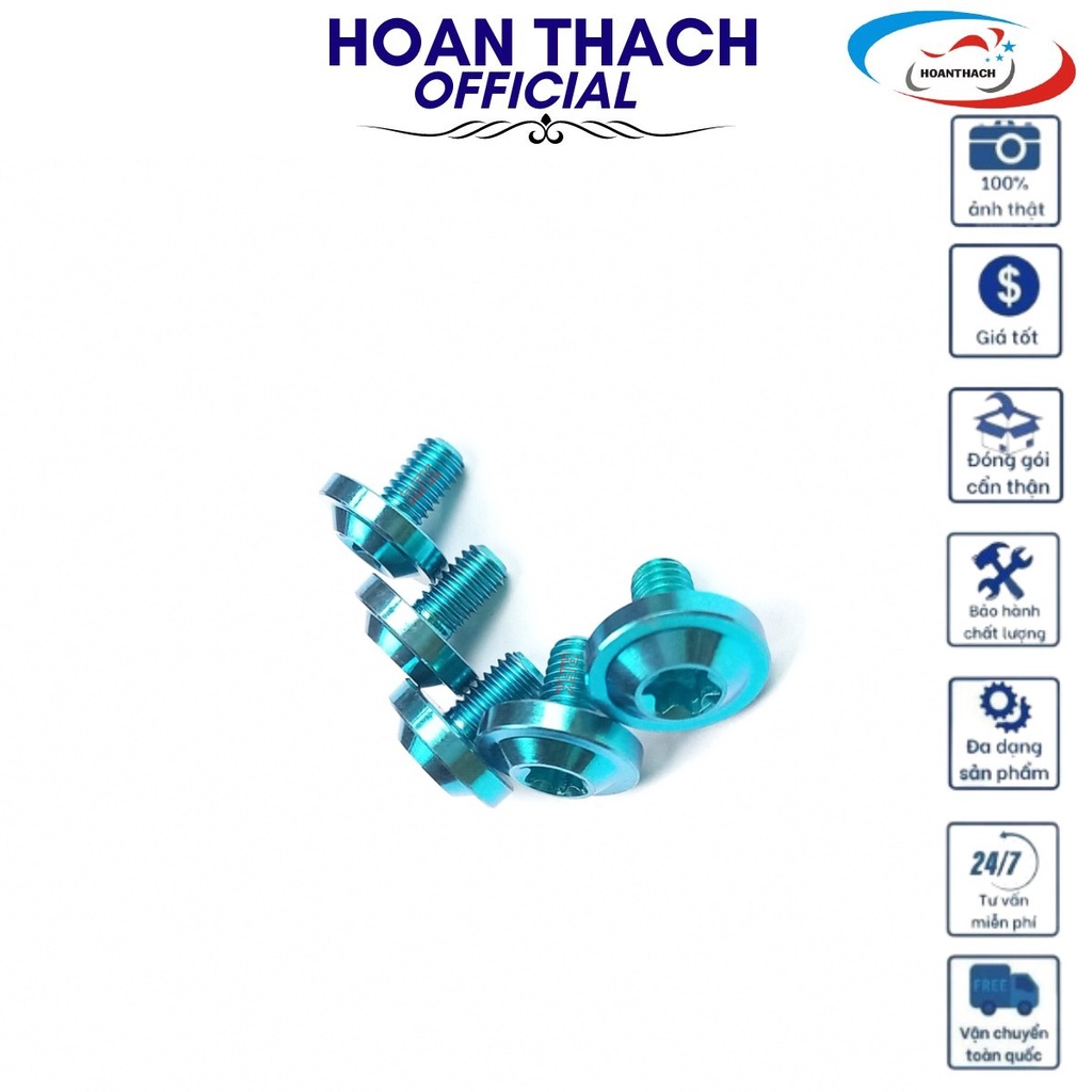 Ốc GR5 Titan Dù 6L10 Xanh Lục Bảo sử dụng được nhiều dòng xe ,SP010244 ( Gía 1 con )