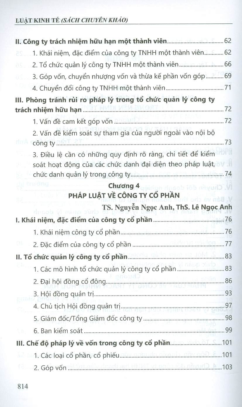 Luật Kinh Tế - Sách chuyên khảo