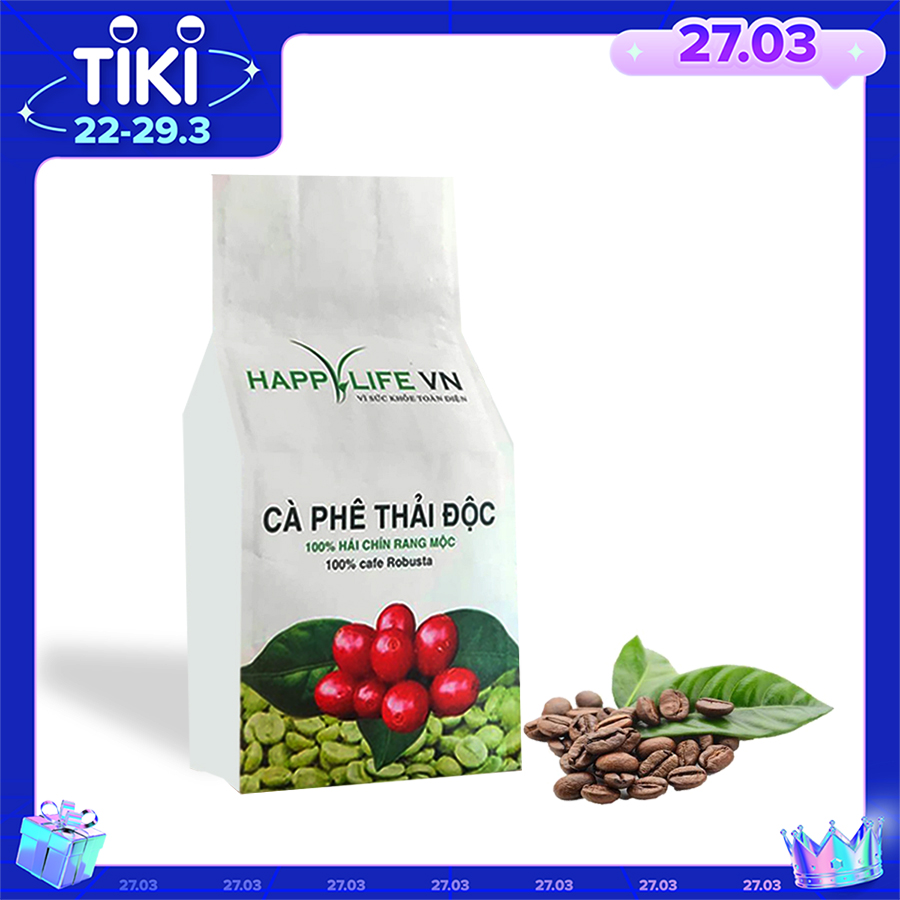 Cà phê thải độc đại tràng 500GR, cà phê hữu cơ thải độc đại tràng
