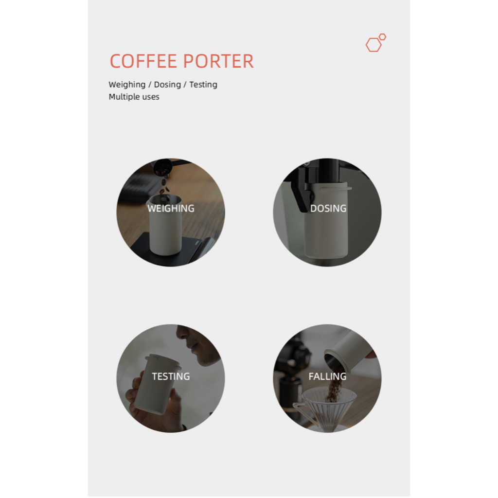 Cốc Đong Cà Phê Dosing Cup (máy xay EK43) MHW-3BOMBER 58mm-220ml | HIGH COFFEE DOSING CUP