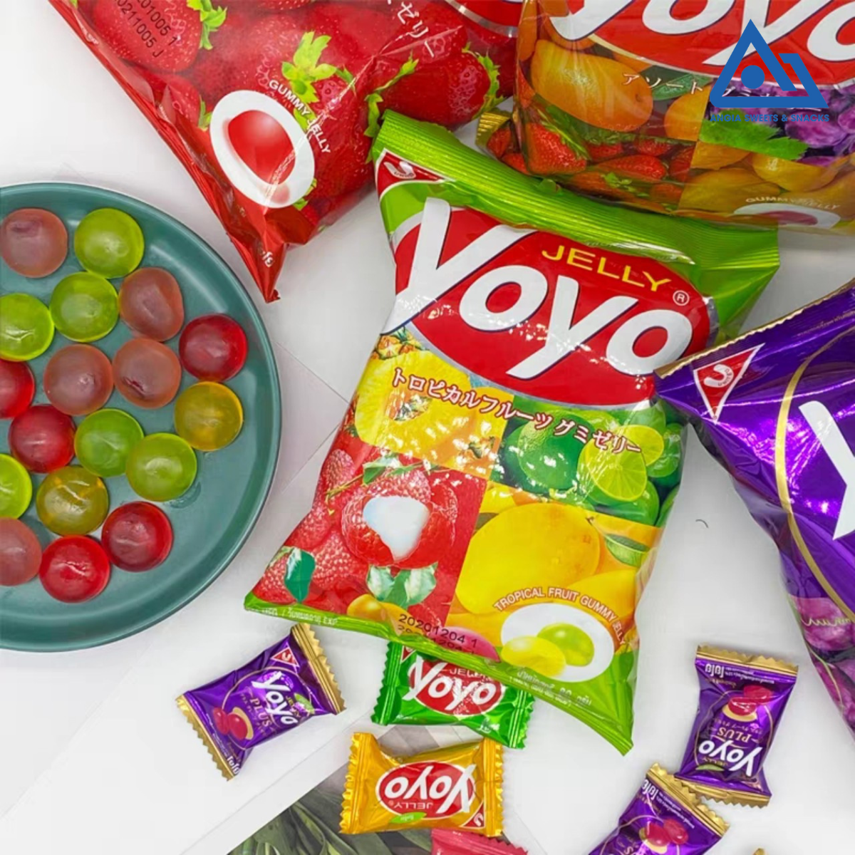 Kẹo dẻo trái cây Yoyo 80g, kẹo dẻo ăn vặt tuổi thơ Thái Lan An Gia Sweets Snacks