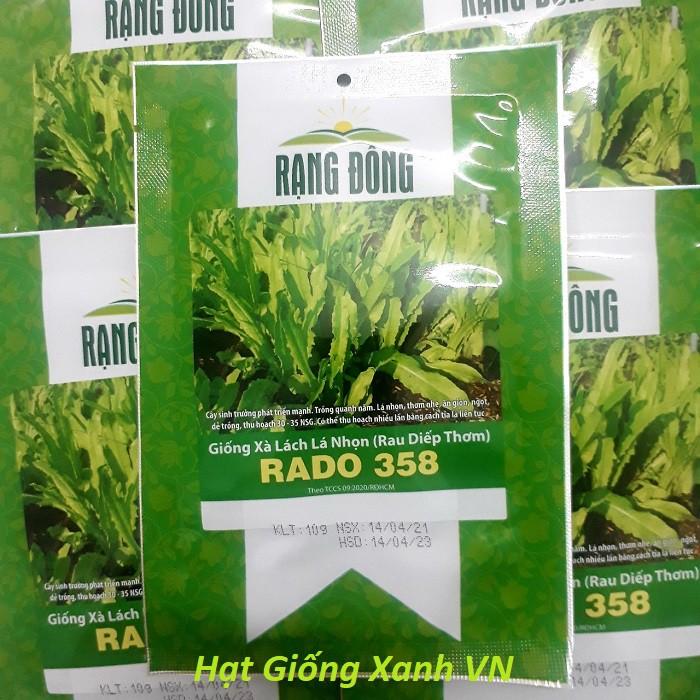 Hạt giống xà lách lá nhọn Rado, đóng gói 10gr
