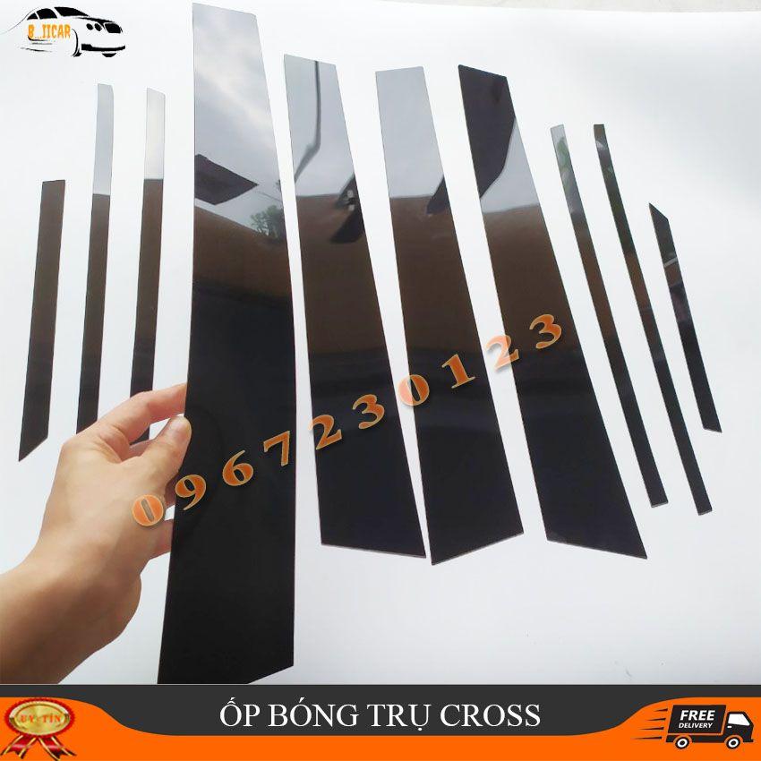 Ốp Bóng Trụ Chống Xước Cột B, C bóng chầy Toyota Corolla Cross Tráng Gương Đẹp