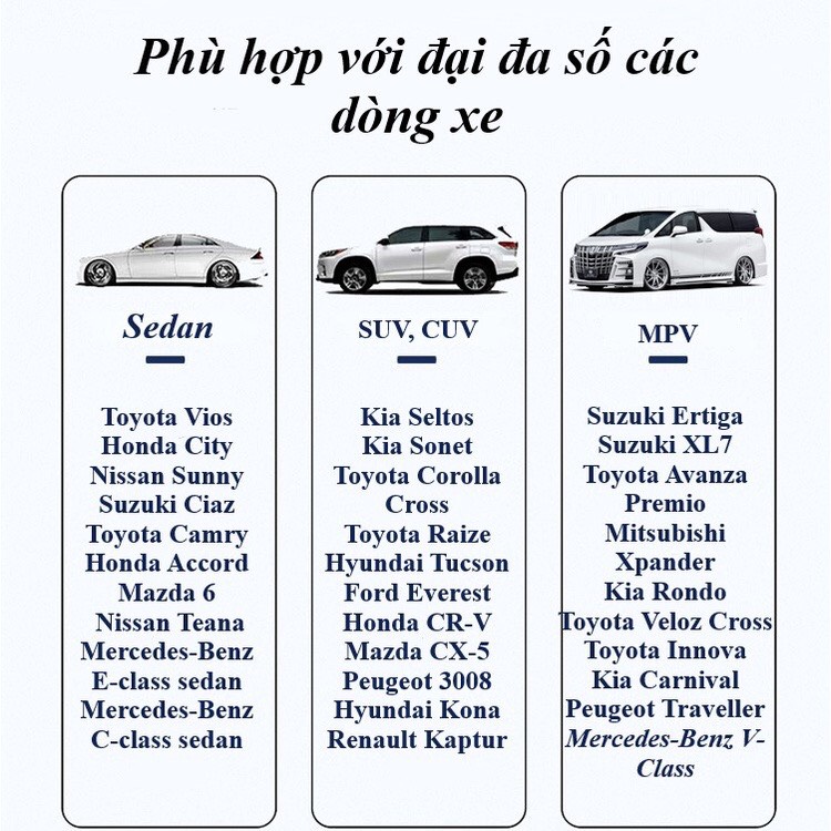 Đệm Giường Ô Tô - Nệm Chất Liệu Da Cao Cấp, Không Cần Bơm Hơi, Chịu Được Tải Trọng Lớn hàng cao cấp