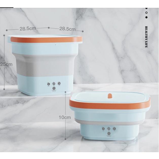 Máy giặt mini xếp gọn với chức năng sấy Khô Turbo tia UV kháng khuẩn 4.5L