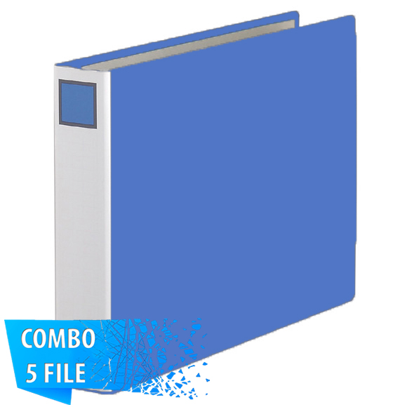 Combo 5 File đựng tài liệu cỡ A3 - 5cm - KING JIM 1005E còng ống cao cấp