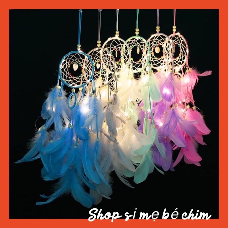 Bộ DreamCatcher Vòng Giấc Mơ Có Đèn Led Trang Trí Nhà Cửa