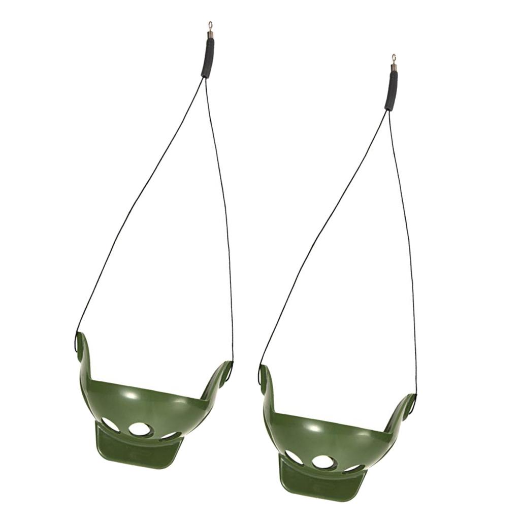 2 Pack Carp Fishing Feeder Bait Cage Fishing Trap Basket Feeder Holder