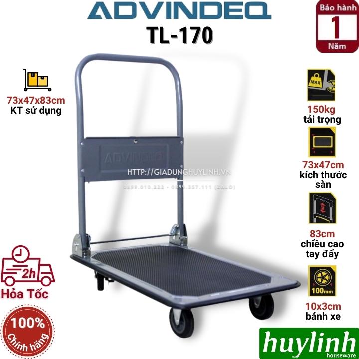 Xe đẩy hàng sàn thép Advindeq TL-170 - Tải trọng 150kg - Chính hãng