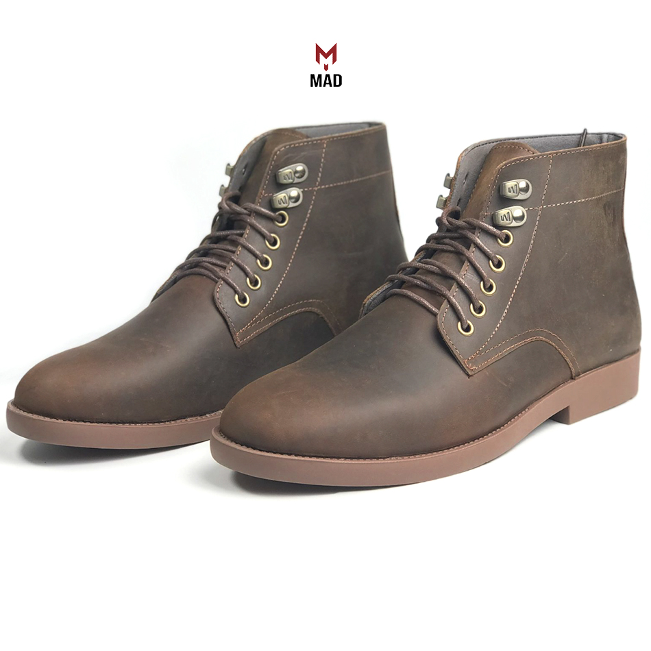 Giày cao cổ nam Desert Plain Iron Boots MAD da lộn cao cấp chính hãng bảo hành trọn đời