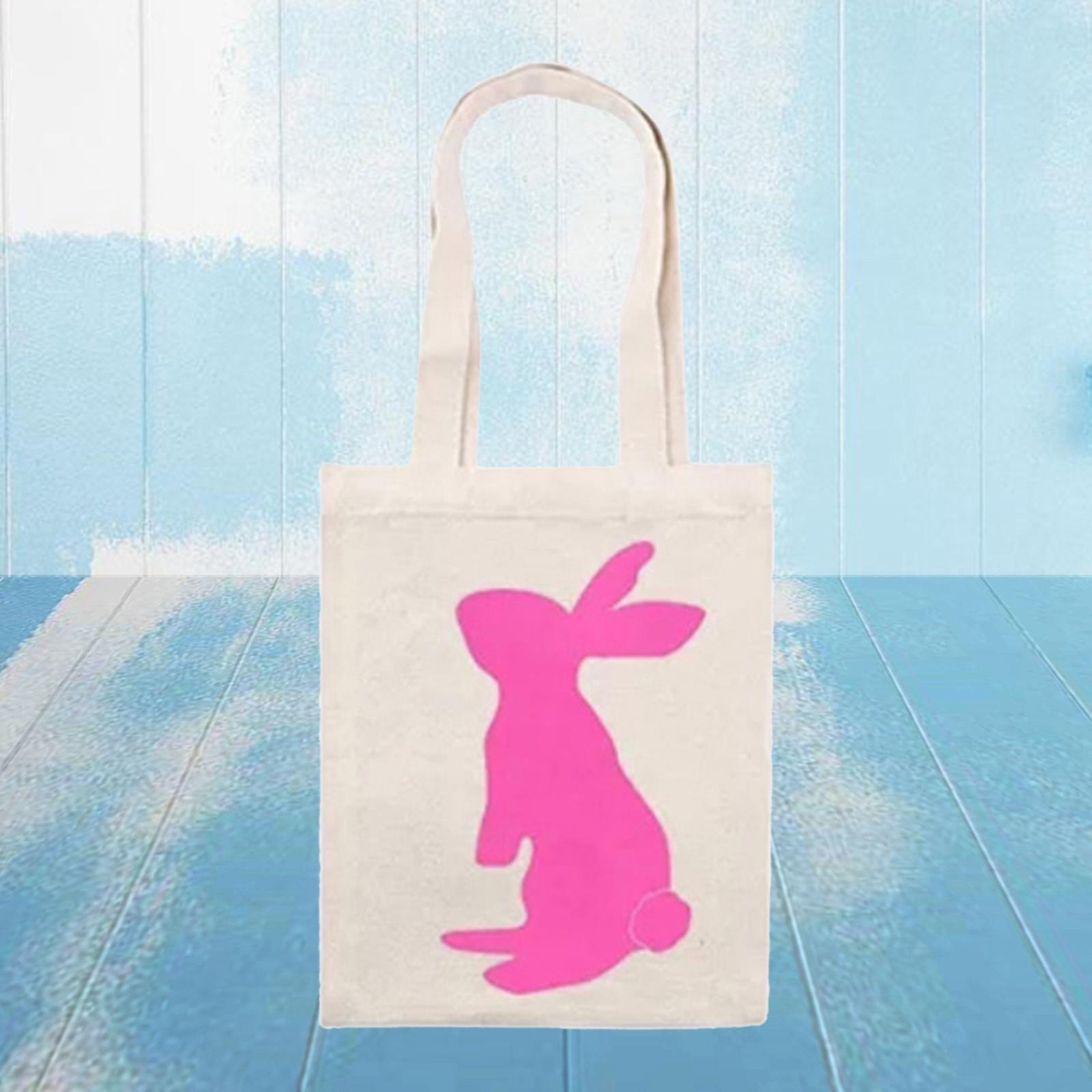 2-3pack Non-woven Easter Bunny Tote Rabbit Bag Gift Festive Party Supplies Rosy