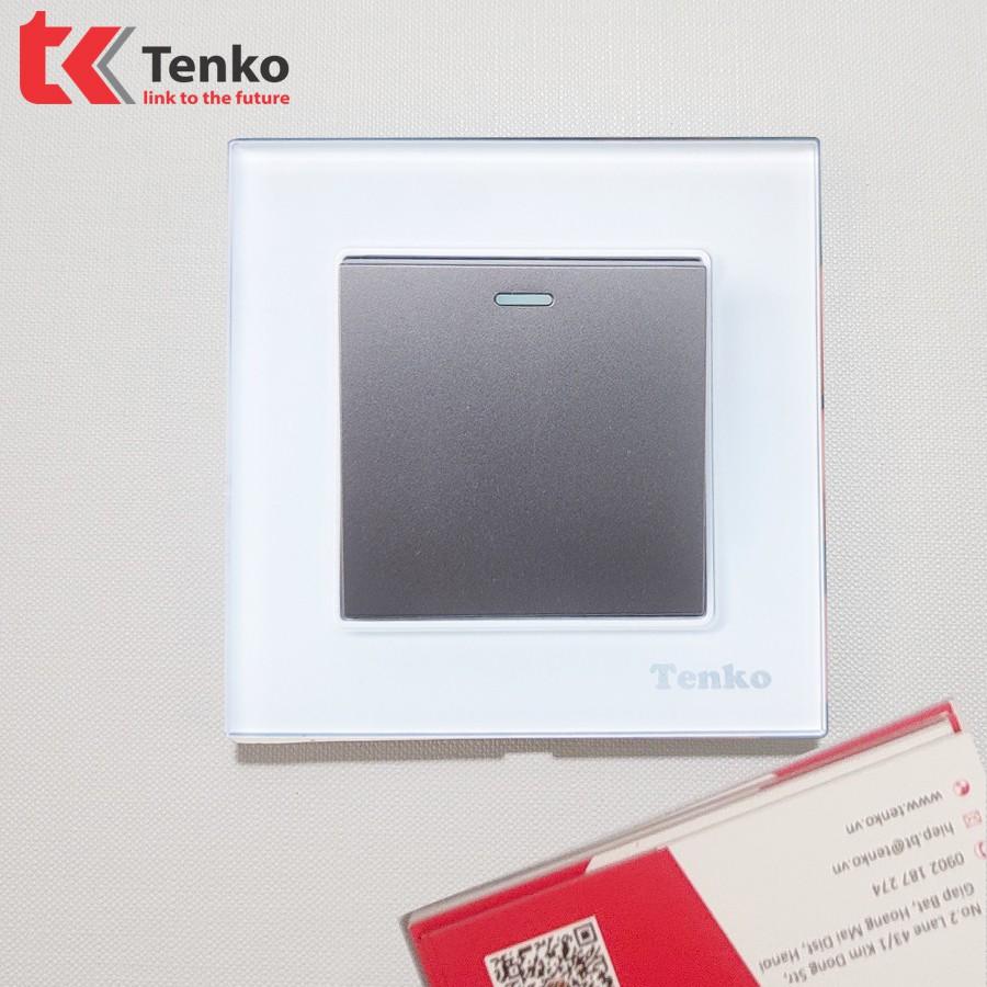 Công Tắc Âm Tường Mặt Kính Cường Lực Cao Cấp Tenko TK-F71-D-01 White Mode