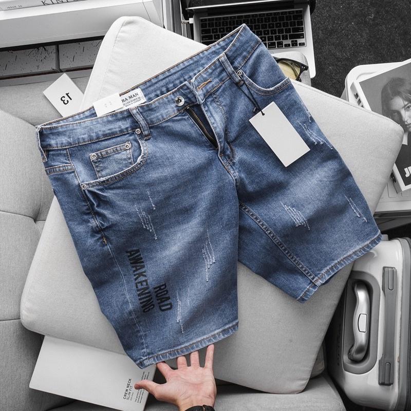 Quần jean nam bigsize rách bụi co giãn hàng xuất đẹp