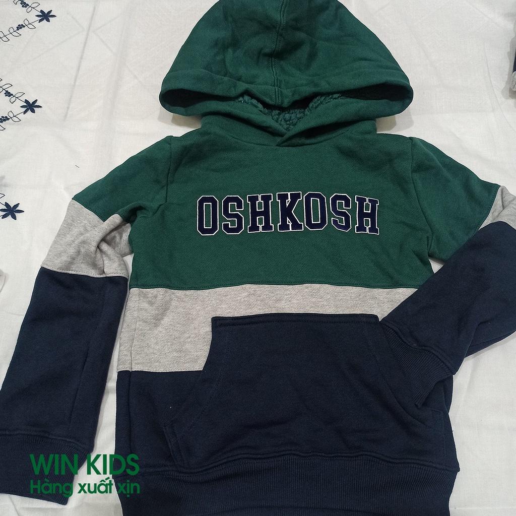 AK005-Áo nỉ hoodie bé trai hãng Oshkosh, áo khoác cho bé dư xịn