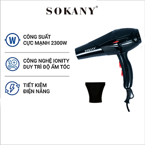 Máy sấy tóc Sokany HS-3890 , 2300W - Hàng chính hãng