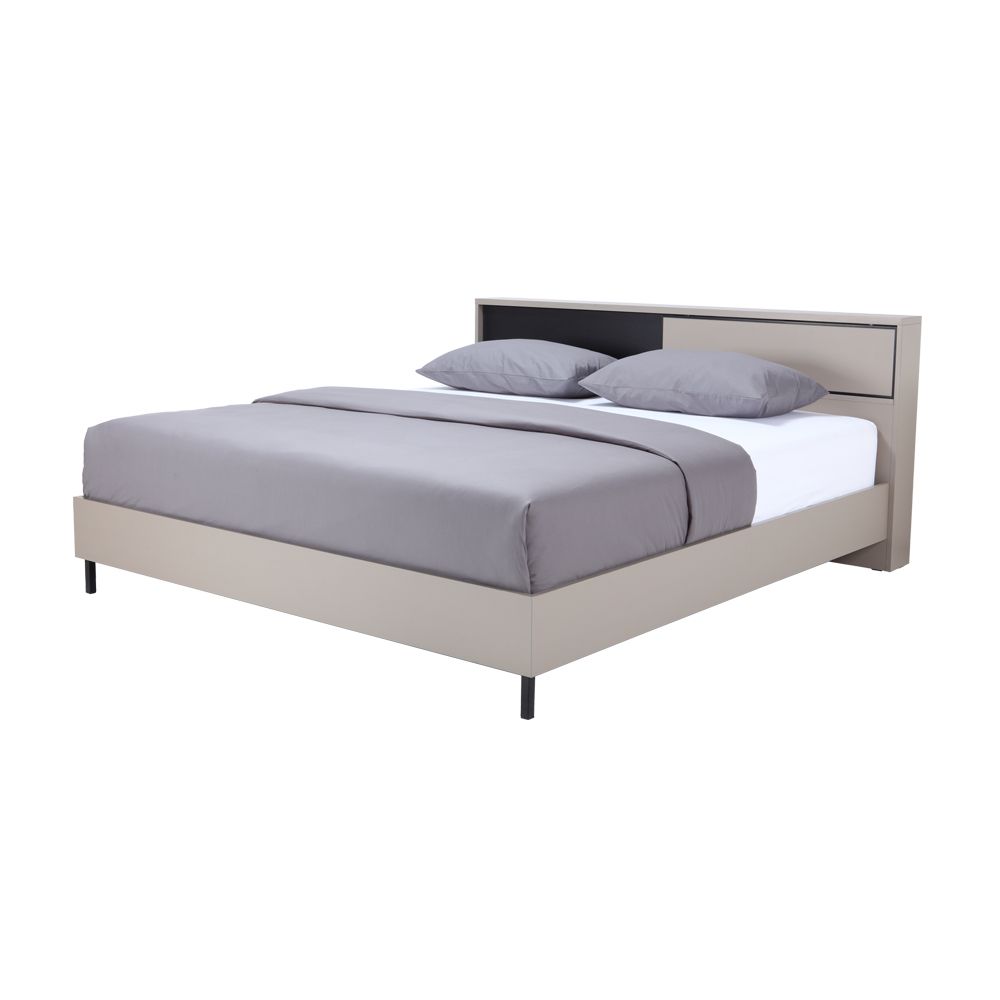 Giường 5 Ft. 153x198cm MILAN Màu Olvantin Index Living Mall