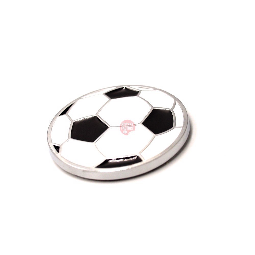 Foolball quả bóng 5.5cm - Sticker hình dán metal kim loại 3D