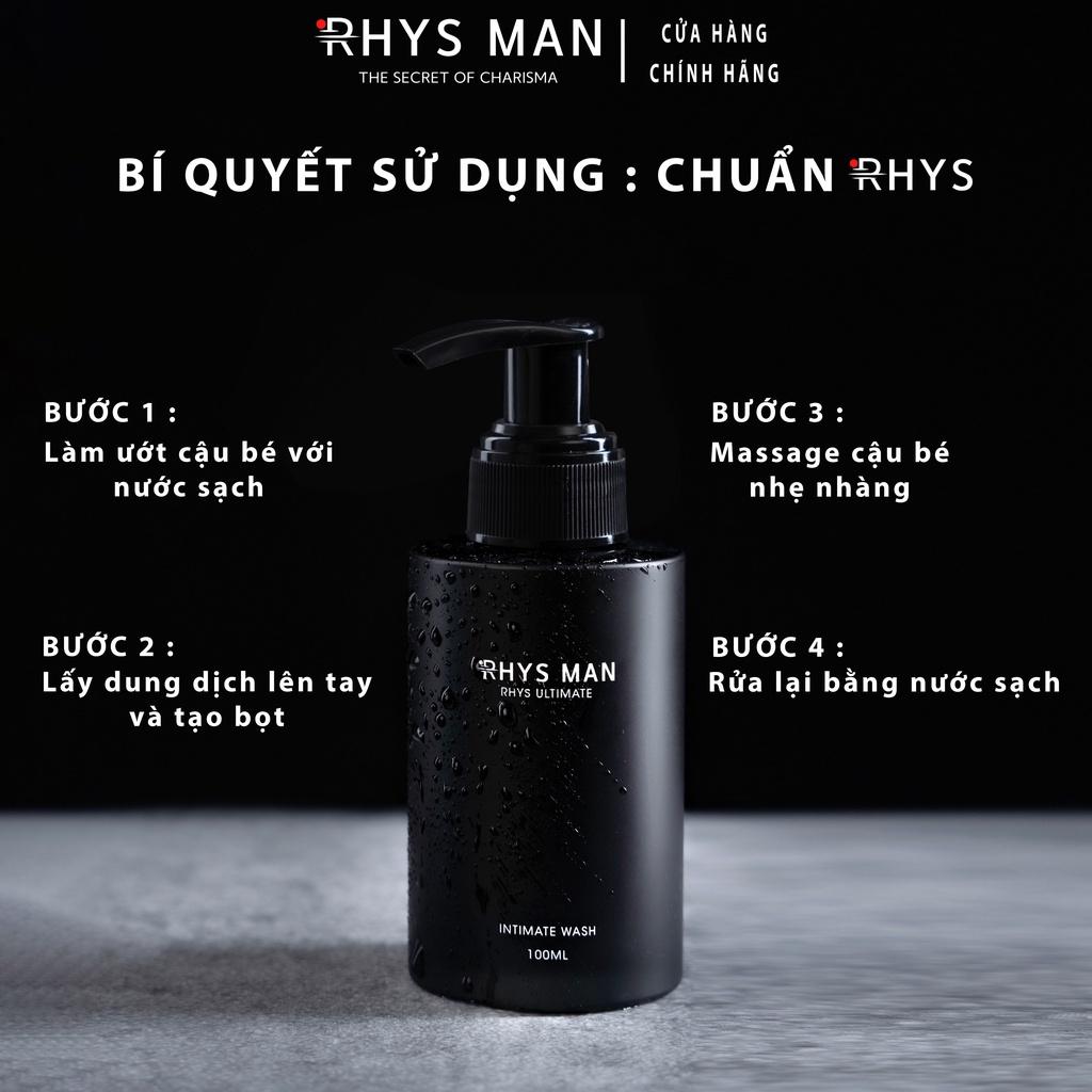 Combo 2 dung dịch vệ sinh nam giới RHYS MAN Rhys Ultimate hương bạc hà thơm mát 100ml/chai - Hàng chính hãng