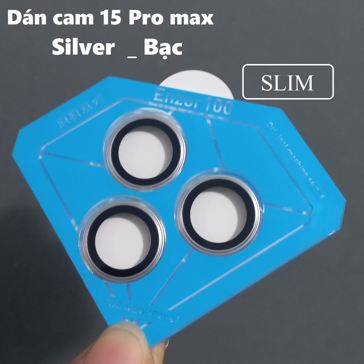 [ dán camera ip 15ProMax ] Mắt dán bảo vệ camera cho iP 15 Pro Max Kuzoom SLIM _ hàng chính hãng