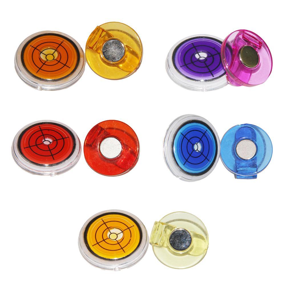 2-4pack Golf Gradienter Putting Alignment Tool Magnetic Ball Marker Hat Clip