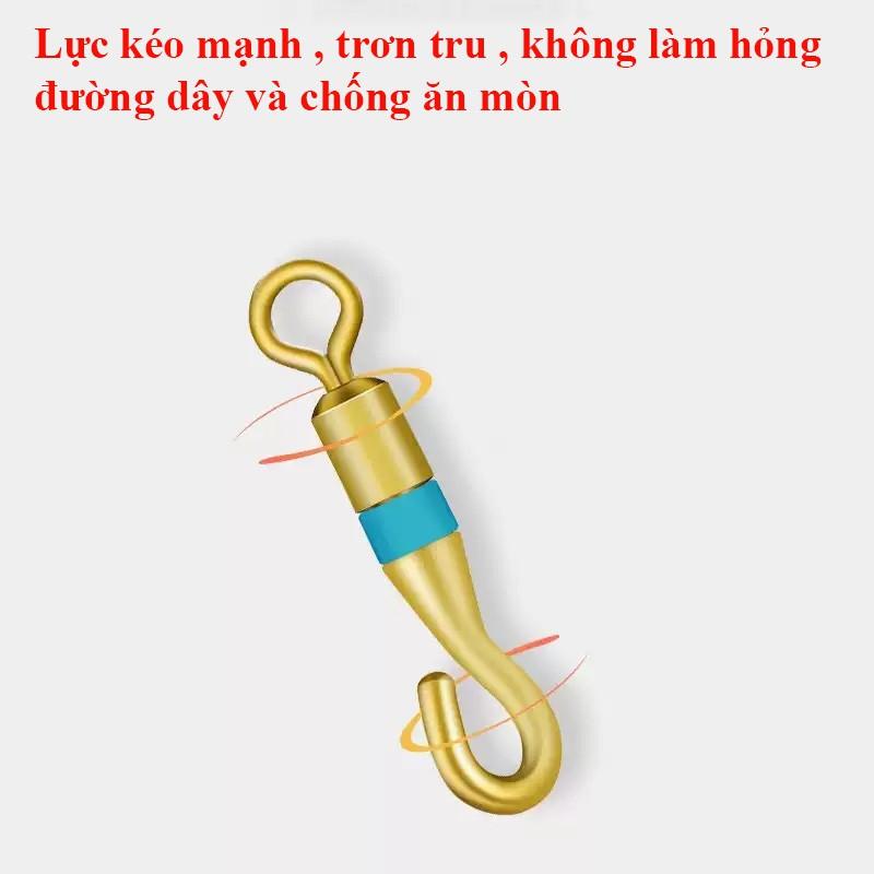 Vỉ 5 Khóa Link Số 9 , Mà Ní Buộc Trục Câu Đài Câu Đơn Chống Xoắn Cao Cấp PK-1