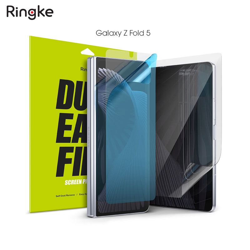 Dán màn hình ngoài và trong dành cho Samsung Galaxy Z Fold 5 Ringke Dual Easy Film - Hàng Chính Hãng