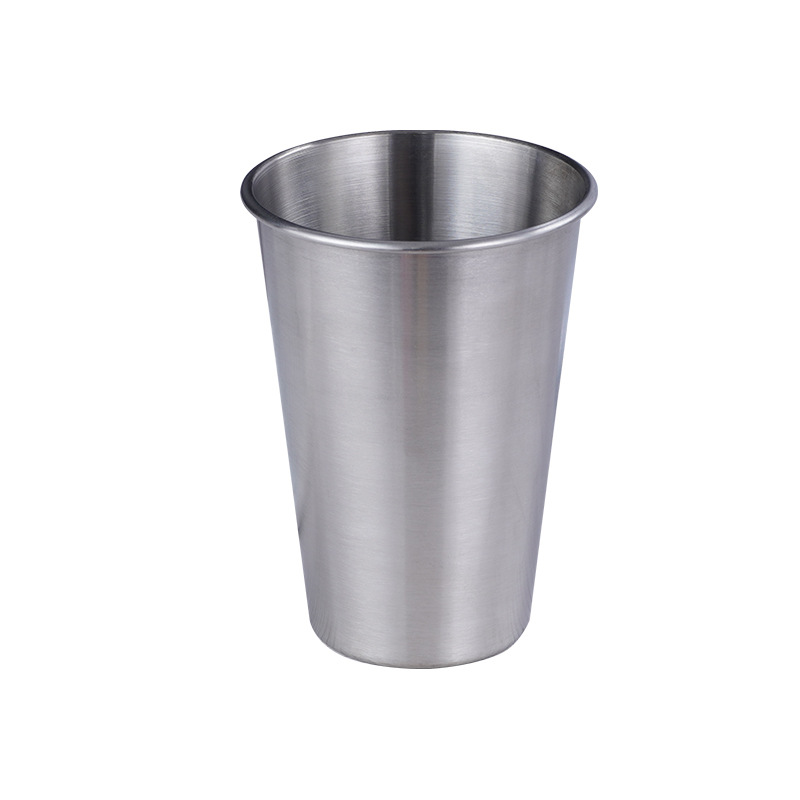 Ly Cốc Uống Nước Inox không gỉ Cao Cấp tiện dụng Thích hợp cho uống lọc nước ngọt,hay uống bia,sinh tố,Kích Thước 9 x 13cm - Cốc Inox không gỉ
