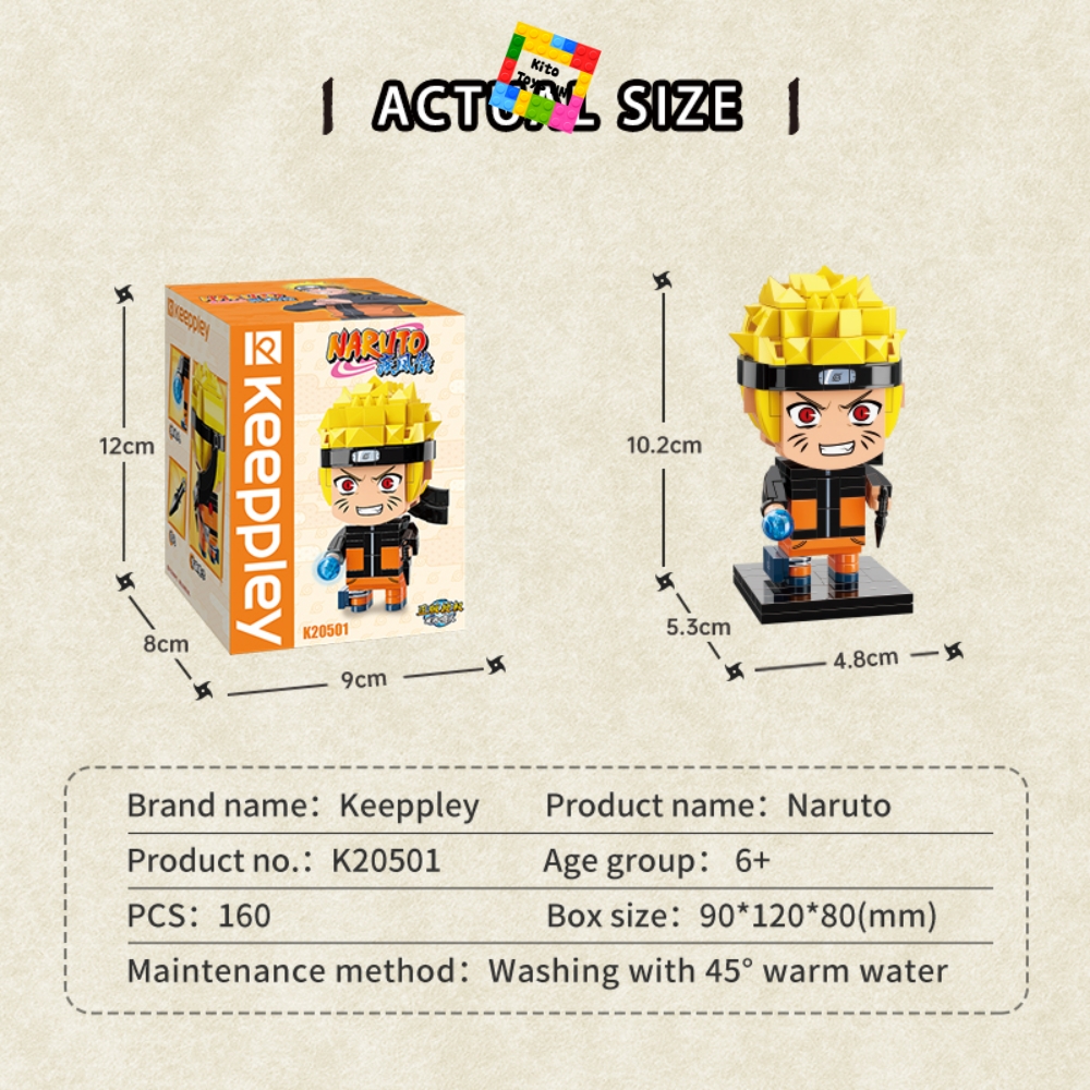 Đồ Chơi Naruto Keeppley Lắp Ráp Mô Hình Nhân Vật Truyện Tranh Naruto Brickheadz K20501