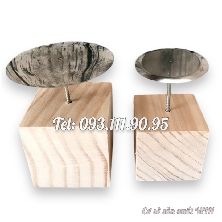 Dụng cụ làm bánh kem : Gỗ cắm dù và dù inox - Mã số 1070