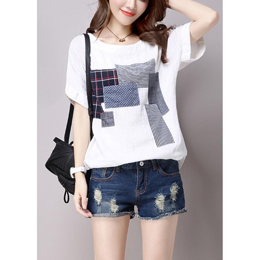 Áo sơ mi nữ oversize OVER01, chất thô đũi mềm mát, thích hợp mùa hè, thời trang trẻ