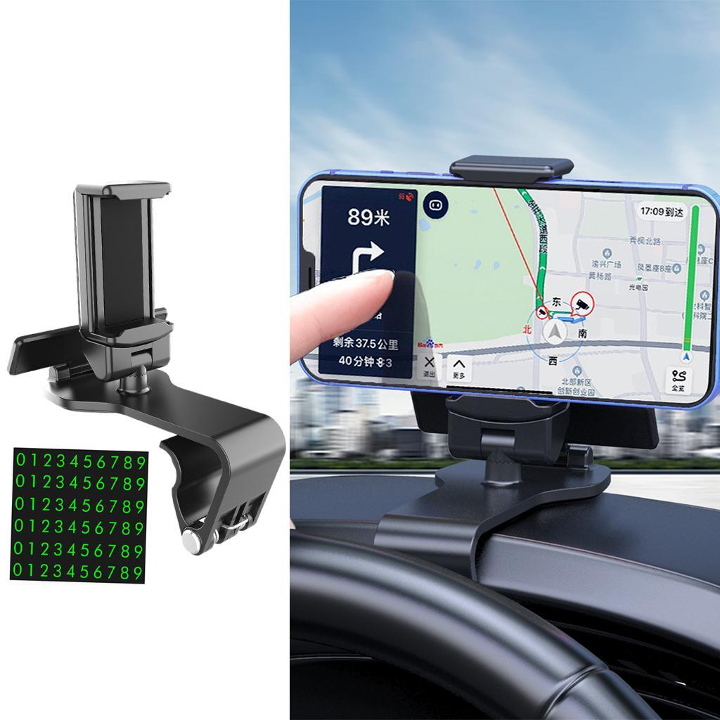 Car Phone Holder Mount Mobile Phone Stand Bracket for 4.7-7.2'' Phone