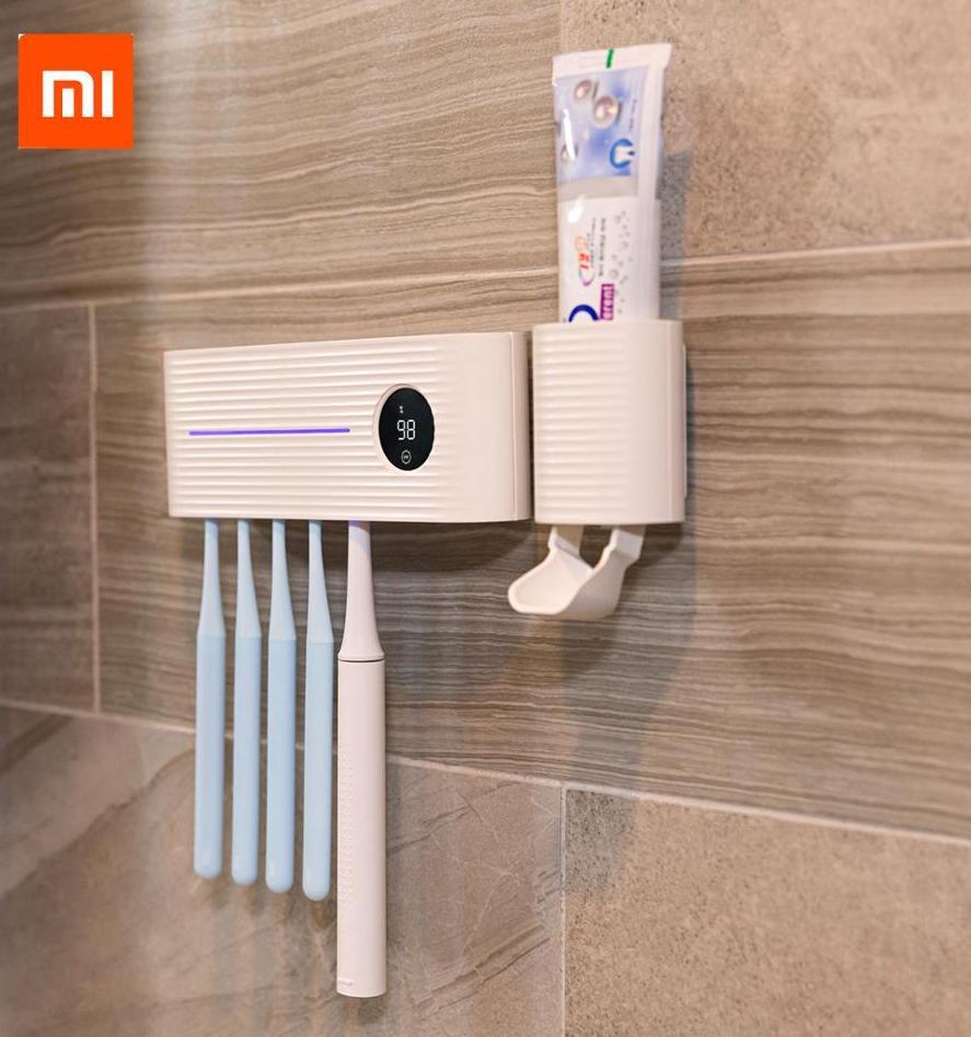 Giá để bàn chải Xiaomi Youpin Sothing kệ bàn chải đánh răng Dụng Cụ Lấy Kem Đánh Răng Khử ​Trùng Bằng Tia Uv hộp đánh răng kệ treo tường