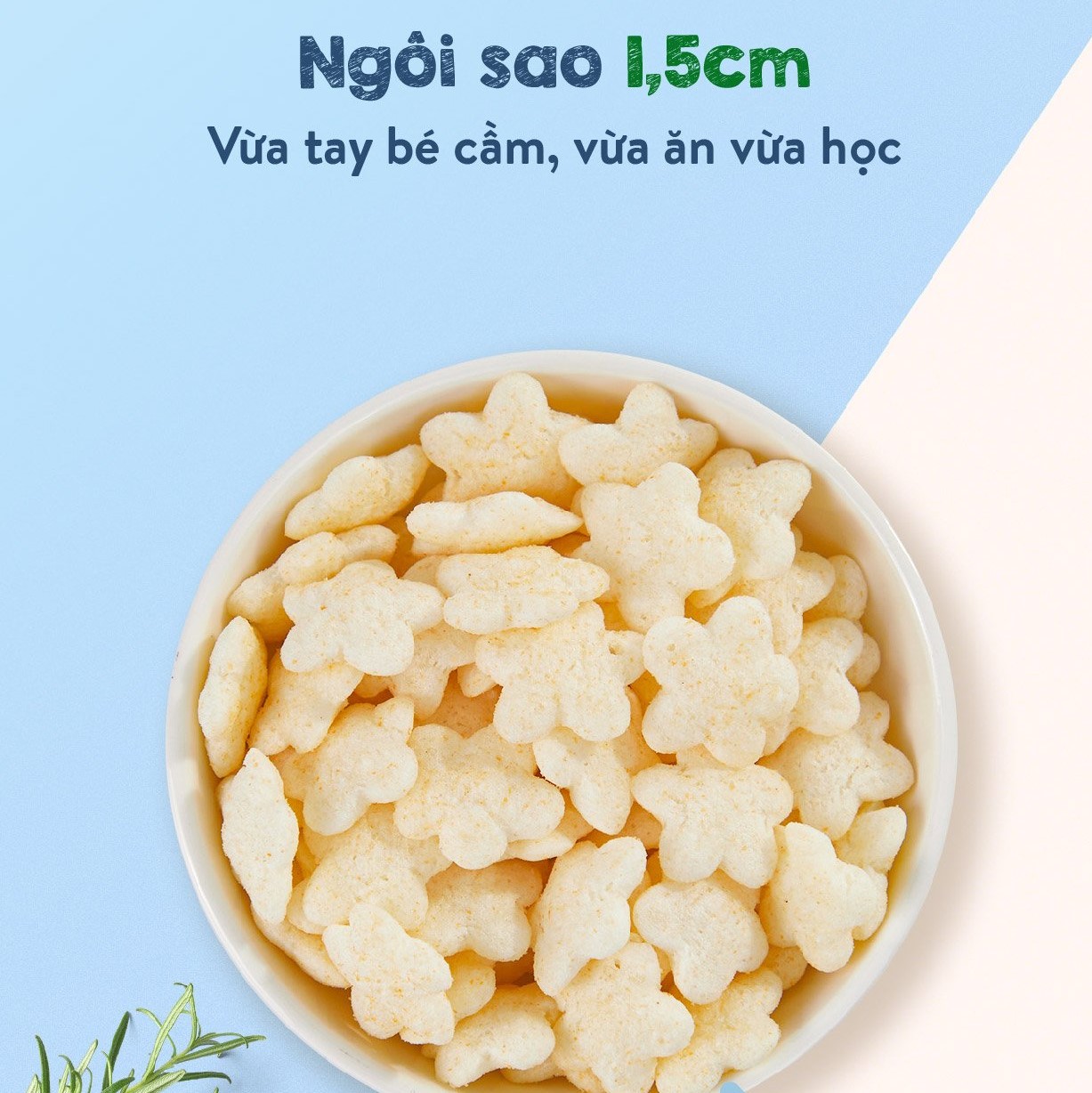 Bánh ăn dặm cho bé vị cá tuyết Mămmy giàu protein, bổ sung DHA giúp bé ăn ngon, tập cử động ngón tay vừa ăn vừa học 25 gram