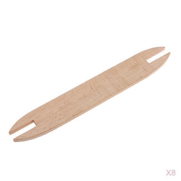 8X Wooden Weaving Shuttle Sticks Rod loom Winding Supply DIY Tools