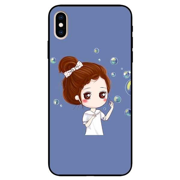 Ốp lưng dành cho Iphone X / Xs - Iphone Xs Max - Iphone Xr mẫu Cô Gái Búi Tóc