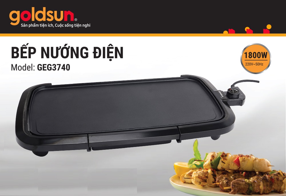 Bếp nướng điện Goldsun GEG3740 (1800W) Hàng chính hãng