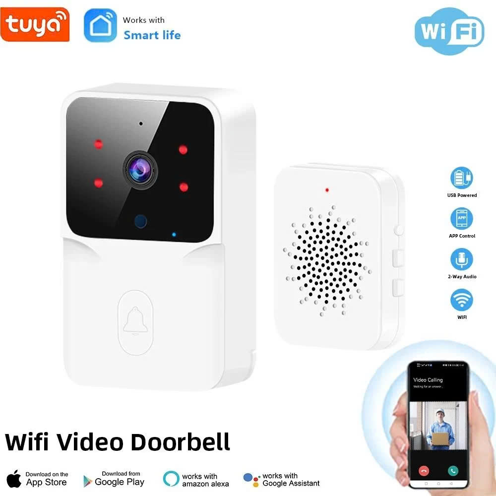 Chuông Cửa Camera WiFi Thông Minh Báo Video, Hình Ảnh Qua App - Bản Cao Cấp Mẫu Mới