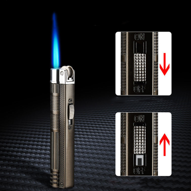 Vỏ Hột Quẹt Bật Lửa khò gas Aomai AM-367 Đẹp Độc Lạ Lửa Khò Mạnh Mẽ - Dùng Gas Cao Cấp