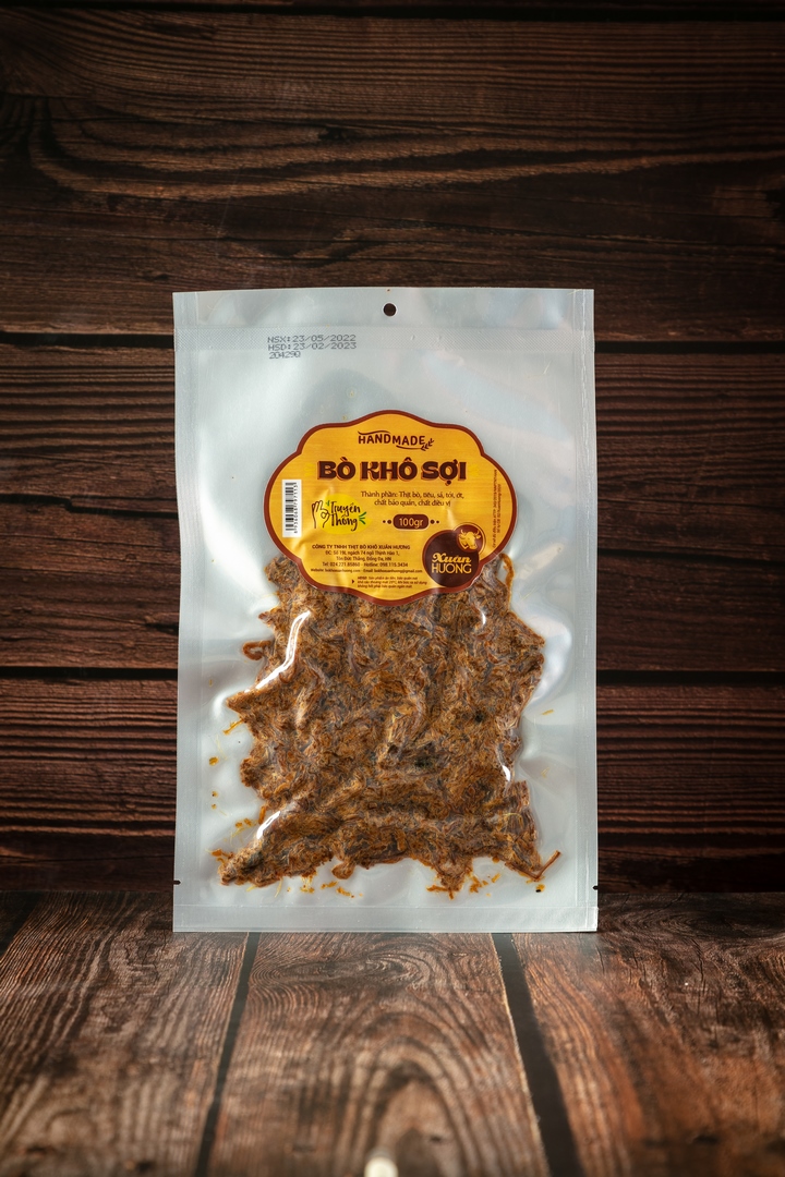 Bò Khô Sợi XUÂN HƯƠNG vị truyền thống thơm ngon 100g