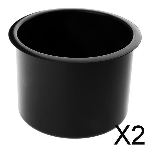2x Plastic Cup Holder for Marine Boat Car Truck Camper RV Black