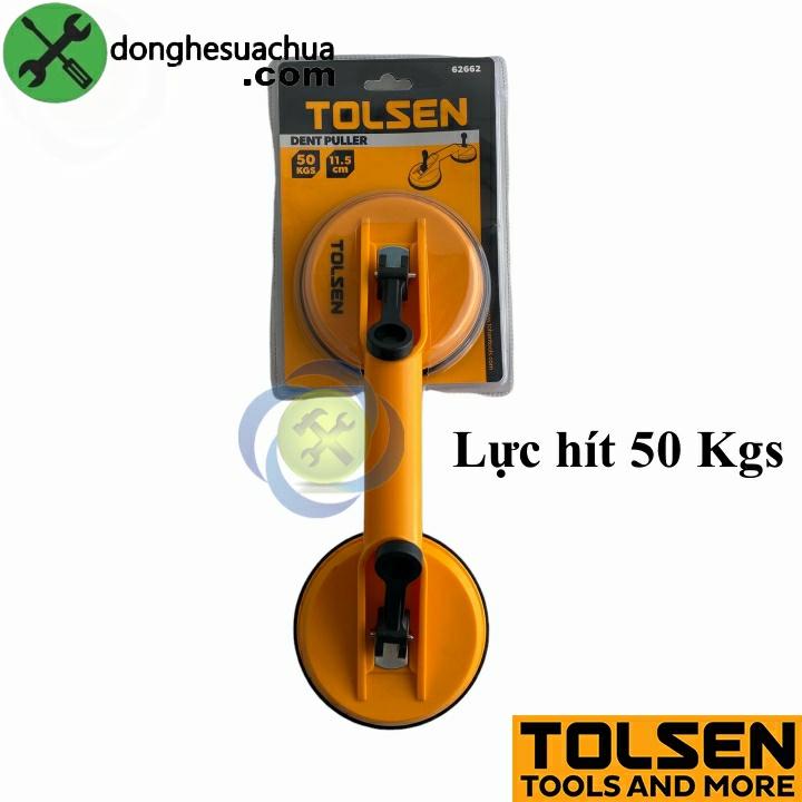 Tay hít kính - hít gạch Tolsen 62662 loại 2 chấu (50Kg)