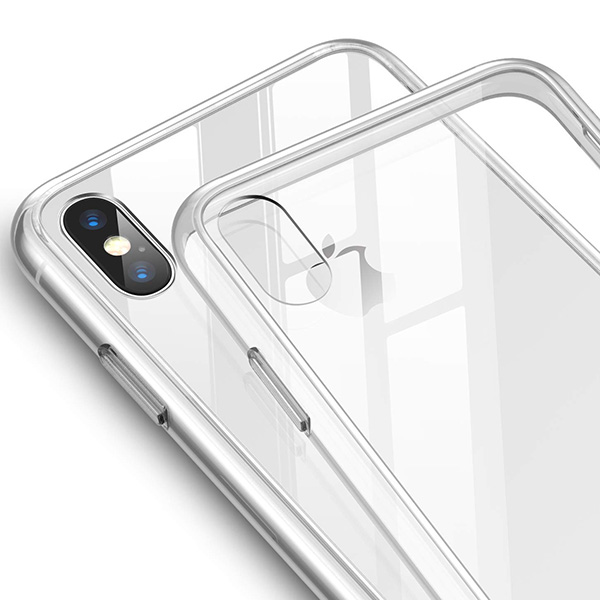 Ốp lưng kính cường lực trong suốt cho iPhone XS