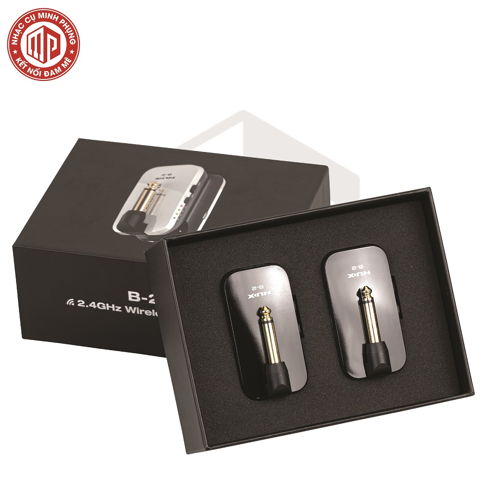 Bộ thu phát tín hiệu không dây cao cấp - 2.4GHz Guitar Wireless System - Nux B-2 / B-2 Plus - Hàng chính hãng