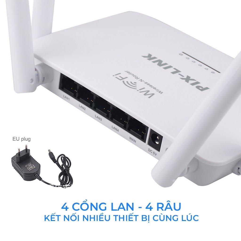 Bộ phát sóng wifi WR08 phát sóng tốc độ cao, modem wifi phát cho nhiều thiết bị - hàng nhập khẩu