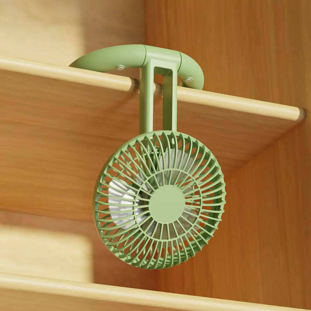 Quạt gấp Xiaomi Qualitell Tắt tiếng Máy tính để bàn cầm tay có thể sạc lại 3 tốc độ Quạt nhỏ